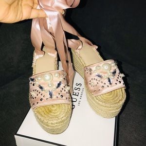 Guess espadrilles pink color.